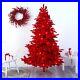 7_Red_Flocked_Artificial_Christmas_Tree_with500_LED_s_40_Globe_Bulb_Retail_610_01_vt