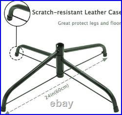 7 ft Artificial Christmas Tree LED RGB Fiber Snowflakes Top Star Holiday Decor