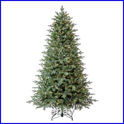 7-ft Balsam Fir Pre-lit Artificial Christmas Tree with Color Changing LED Lights