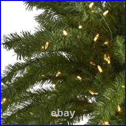 7-ft Christmas Palm Artificial Tree with 300 White Warm LED Lights