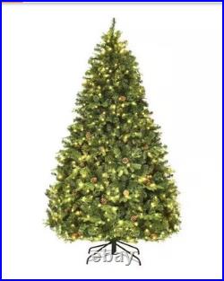 7 ft. Pre-Lit Artificial Christmas Tree Hinged with 460 LED Lights
