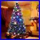 7_ft_Pre_Lit_Christmas_Artificial_Tree_LED_Color_Changing_Lights_Snowflakes_Xmas_01_lrq