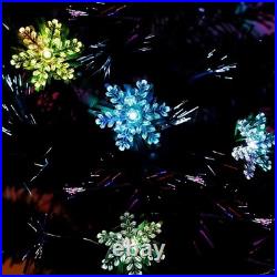 7 ft Pre-Lit Optical Fiber Christmas Artificial Tree, with LED RGB Color