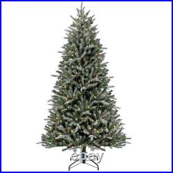 7 ft. Pre-Lit Snowy Olallie Pine Tree with LED Lights, Plug-In