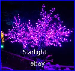 7ft 1,248pcs LEDs Cherry Blossom Tree Christmas Tree Night Light Purple Color