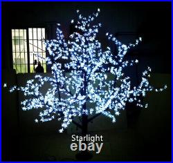 7ft 1,248pcs LEDs Rainproof Cherry Blossom Christmas Tree Night Light Pure White