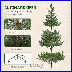 7ft Artificial Sparse Cedar Christmas Tree with LED Lights