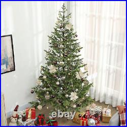 7ft Artificial Sparse Cedar Christmas Tree with LED Lights