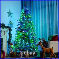 7ft Pre-Lit Christmas Tree Decoration Multicolor Lights App Control with 15 Modes