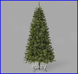 7ft Pre-Lit Douglas Fir Artificial Christmas Tree Bicolor LED Lights -New In Box