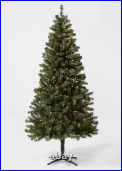 7ft Pre-lit Artificial Christmas Tree Alberta Spruce Clear Lights- Wondershop