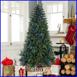 7ft Prelit Artificial Christmas Tree & App-Controlled 400 RGB LED Light Decor
