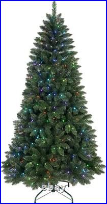 7ft Prelit Artificial Christmas Tree & App-Controlled Multi-Color 400LRGB lights