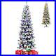 8FT_Pre_Lit_Hinged_Christmas_Tree_Snow_Flocked_with_9_Modes_Remote_Control_Lights_01_an