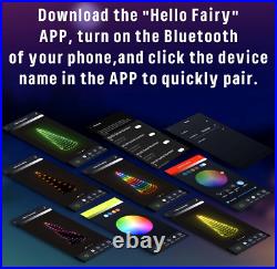 8FT Smart LED lights Christmas Cone Tree with Star Topper Christmas Tree APP DIY