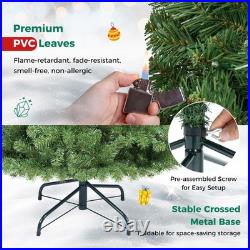 8 FT Pre-Lit Artificial Christmas Tree with1605 Dense Branch Tips 600 LED Lights