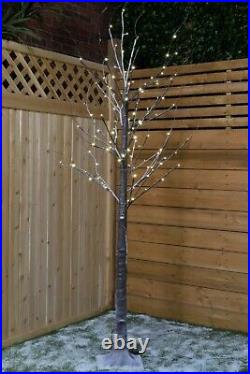 8 Modes Artificial Birch Tree White LEDs Christmas Decor Holiday In/Outdoor Use