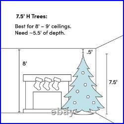 90'' Lighted Artificial Pine Christmas Tree
