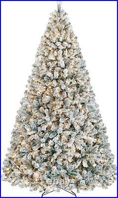 9Ft Pre-Lit Christmas Tree Warm White Lights Holiday Decor Christmas LED Tree