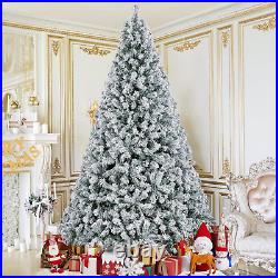 9Ft Pre-Lit Christmas Tree Warm White Lights Holiday Decor Christmas LED Tree