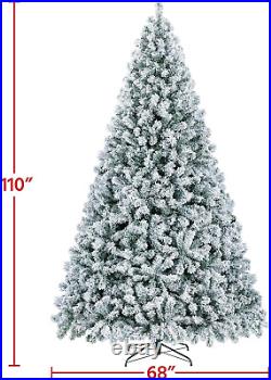 9Ft Pre-Lit Christmas Tree Warm White Lights Holiday Decor Christmas LED Tree