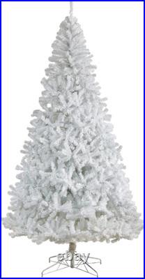 9Ft. White Artificial Christmas Tree with 1860 Bendable Branches and 650 LED Lig