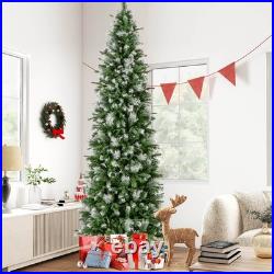 9 FT Pre-Lit Artificial Christmas Tree with 1228 Frosted Tips 470 LED Lights