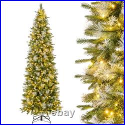 9 FT Pre-Lit Artificial Christmas Tree with 1228 Frosted Tips 470 LED Lights
