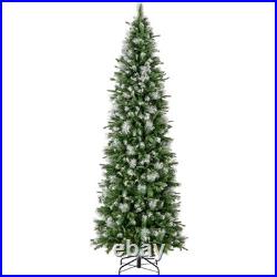 9 FT Pre-Lit Artificial Christmas Tree with 1228 Frosted Tips 470 LED Lights