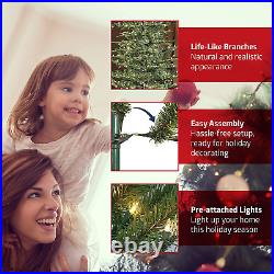 9 Foot Pre-Lit Slim Balsam Fir Artificial Christmas Tree with 800 Clear Lights