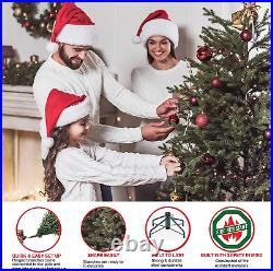 9 Foot Pre-Lit Slim Balsam Fir Artificial Christmas Tree with 800 Clear Lights