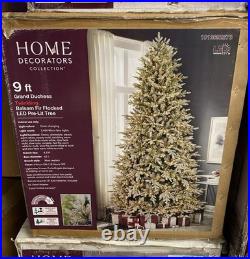 9 Ft. Grand Duchess Twinkling Balsam Fir Flocked Led Prelit Tree