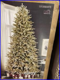 9 Ft. Grand Duchess Twinkling Balsam Fir Flocked Led Prelit Tree
