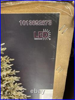 9 Ft. Grand Duchess Twinkling Balsam Fir Flocked Led Prelit Tree