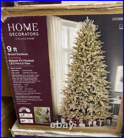 9 Ft. Grand Duchess Twinkling Balsam Fir Flocked Led Prelit Tree
