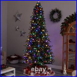 9' Montana Mountain Fir Artificial Christmas Tree with1150 LEDs & 125 Globe Bulbs