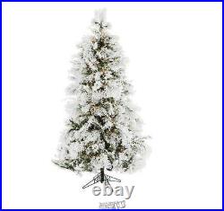 9' Snow-Tipped Aspen LED Christmas Tree by Valerie Clear Lights