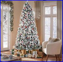 9 ft. Pre-Lit Christmas Tree with 2100 Branches & 900 LED Lights (8 Light Modes)