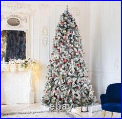 9 ft. Pre-Lit Christmas Tree with 2100 Branches & 900 LED Lights (8 Light Modes)