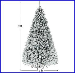 9 ft. Pre-Lit Christmas Tree with 2100 Branches & 900 LED Lights (8 Light Modes)