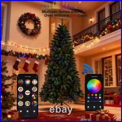 9 ft Prelit Artificia Christmas Tree with 620 Multi-Color Changing RGB LED Light
