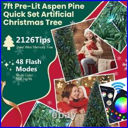 9 ft Prelit Artificia Christmas Tree with 620 Multi-Color Changing RGB LED Light