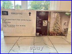 9ft. Kenwood Frasier Fir Flocked LED Pre-Lit Artificial Christmas Tree 1200light