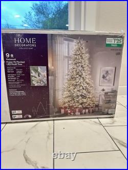 9ft. Kenwood Frasier Fir Flocked LED Pre-Lit Artificial Christmas Tree 1200light