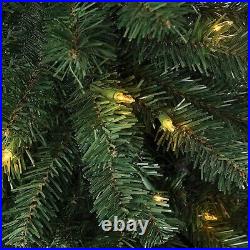 9ft Prelit Slim Artificial Christmas Tree with 500 Warm Lights & Metal Stand 9ft Prelit Slim Artificial Christmas Tree with 500 Warm Lights & Metal Stand