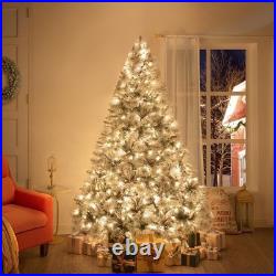 9ft Slim Christmas Tree With Lights Realistic Skinny Pencil Christmas Tree Prelit