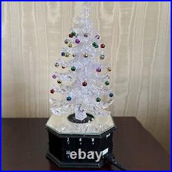 Acrylic Lighted Musical Christmas Tree With Advent Drawers