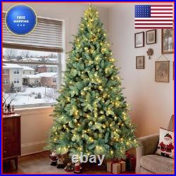Angexi 5 Ft Pre-Lit Artificial Christmas Tree, With 250 LED Warm Lights, 854
