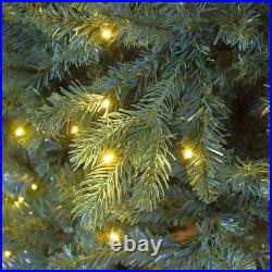 Angexi 5 Ft Pre-Lit Artificial Christmas Tree, With 250 LED Warm Lights, 854