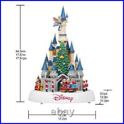 Animated Disney Holiday Castle with Parade, Music Lamp with Lights